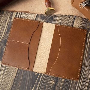 Portafoglio minimalista per passaporto, organizer per passaporto vegetale, copertina per appunti, regalo per nipote