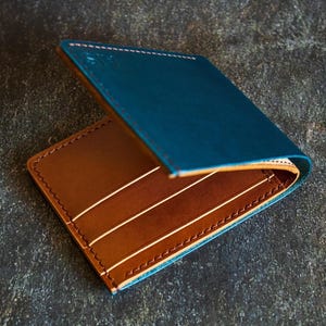 Leather Wallet, Bifold Leather Wallet, Personalized Handmade Wallet, Husband Gift, Gift for Sons, Birthday Gift