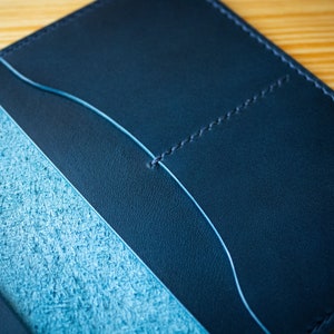 Cartera de cuero para pasaporte, funda para pasaporte de hombre, estuche para pasaporte de viaje, regalo de cumpleaños imagen 3