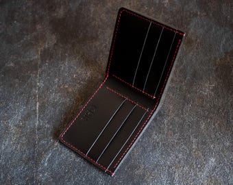 Cartera de cuero plegable, cartera de cuero para hombres, regalo de cumpleaños para hombres, regalo para esposos