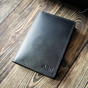 Cartera de viaje de cuero para pasaporte, organizador de pasaportes, portadocumentos, regalo para viajeros