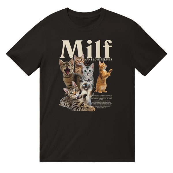 Man I Love Felines T-Shirt, Funny Cat T-Shirt