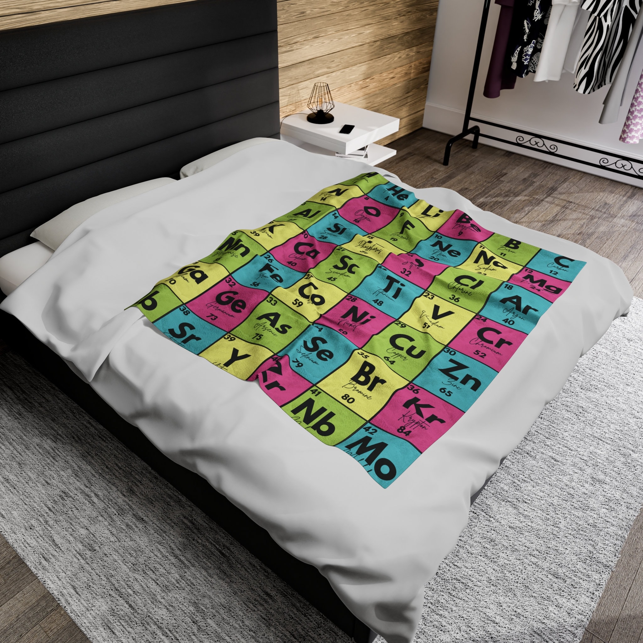 Periodic Table Blanket Chemistry Teacher Appreciation Week Gift