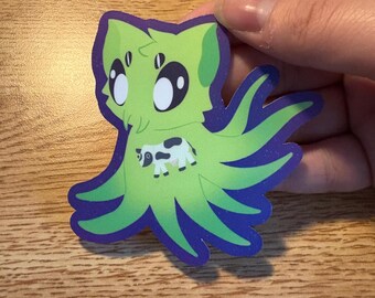 Alien Cat 3” Vinyl Sticker