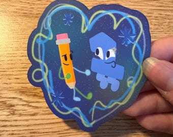 Pencil One Onecil 3" vinylsticker Battle For Dream Island Object Show TPOT