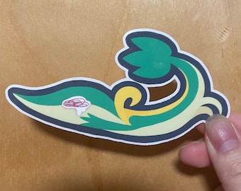Crying Snivy 3” Glossy Vinyl Sticker