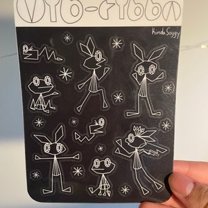 4"x5.75"Viribbon vibri Vinyl Sticker Bogen."