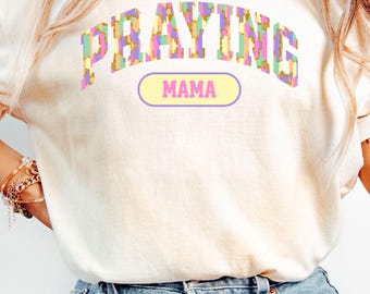 Comfort Colors Praying Shirt Brush Stroke Shirt for Christian Mom Bible Verse Tee for Women Christian Bible Tee Praying Shirt Religious Mom