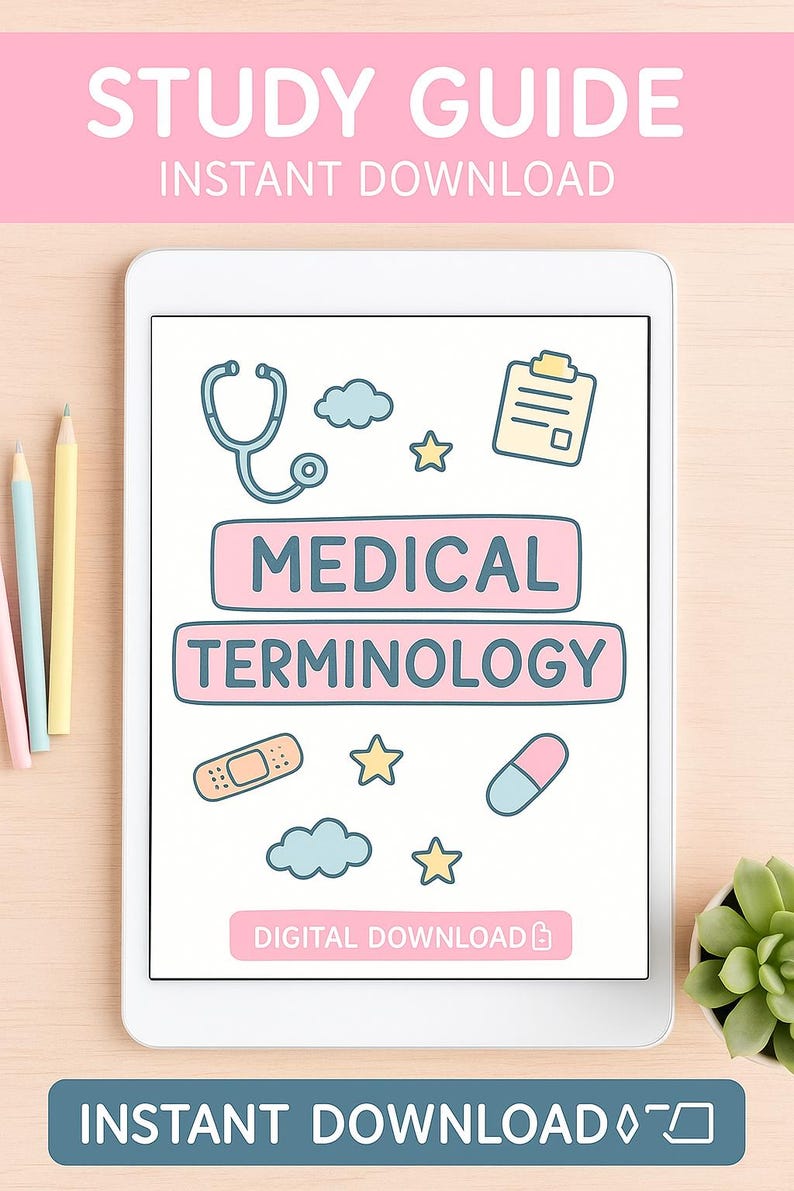 Medical Study Guide Medical Terminology & Body Systems Study Guide - Etsy