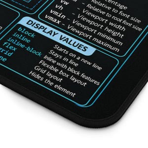 HTML CSS-codeermuismat, programmeermuismat (3 mm neopreen) afbeelding 5