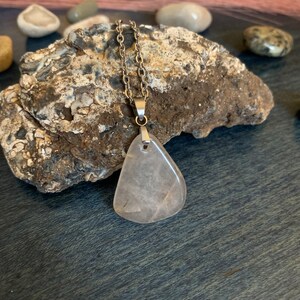 Collier pendentif quartz