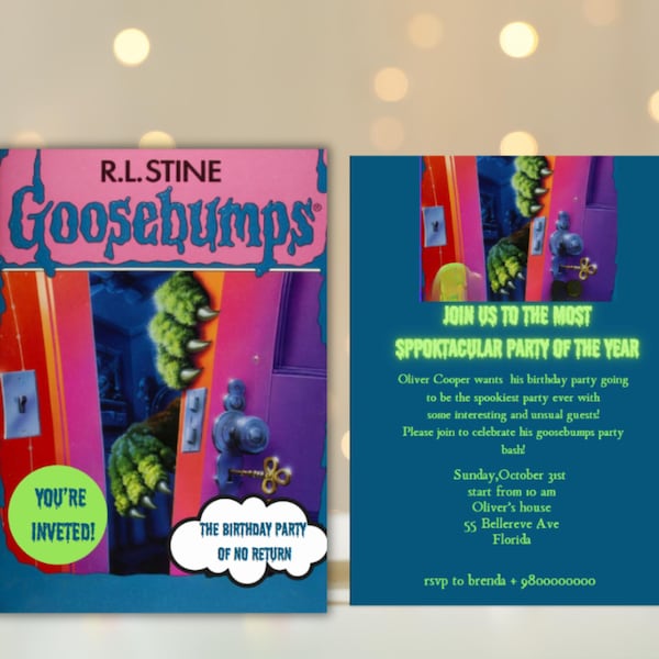 Goosebumps Party - Etsy