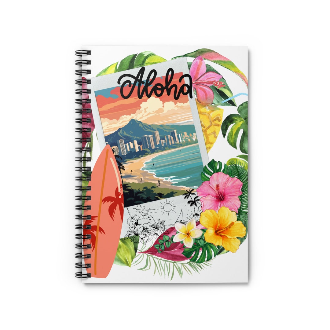Waikiki Hawaii: Spiral Notebook Log Books Journals Diaries and More ...