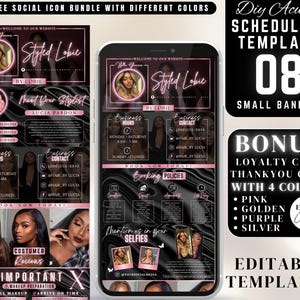 Acuity Scheduling Template, acuity, squarespace template, Hair Stylist Acuity Scheduling Template, , acuity site, Hair Stylist-canva website