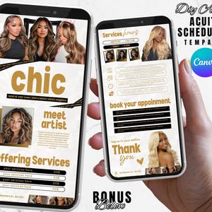 Acuity Scheduling Template, Acuity Scheduling Template Hair Stylist, Website template, Hair Website, Booking site template, Lash Nails Braid