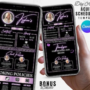 Acuity Scheduling Template, Acuity Scheduling Template Hair Stylist, Website template, Hair Website, Booking site template, Lash Nails Braid