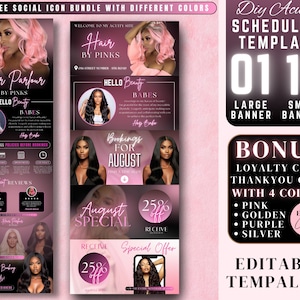 12 Acuity Scheduling Site Template, Editable DIY Booking Site Template, Hair Artist Booking Site Template, Lash Technician Acuity Template