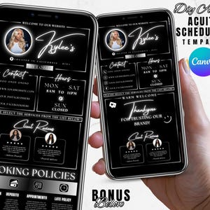 Acuity Scheduling Template, Acuity Scheduling Template Hair Stylist, Website template, Hair Website, Booking site template, Lash Nails Braid