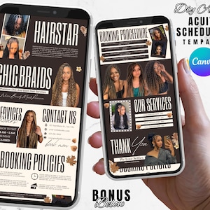 Acuity Scheduling Template Braid Website | Hair Braider Acuity Website, Braid Booking Acuity, Braid Scheduling Website, Hair Lash Nail Braid