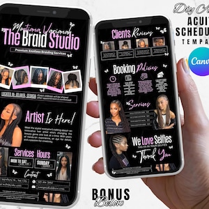 Braider Acuity Scheduling Website Vorlage, Acuity Scheduling Vorlage, Friseur Scheduling Website, Buchung Website Vorlage