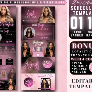 12 Acuity Scheduling Site Template, Editable DIY Booking Site Template, Lash Artist Booking Site Template, Lash Technician Acuity Template