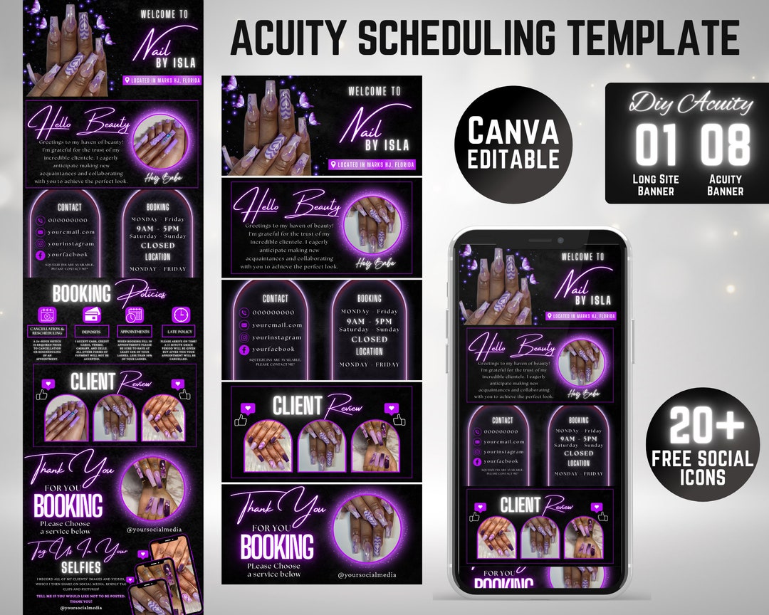 Nail Tech Acuity Scheduling Template,acuity Scheduling Template,nail ...