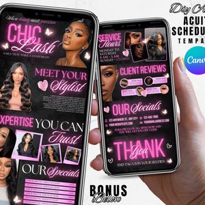 Acuity Scheduling Template, Acuity Scheduling Template Hair Stylist, Website template, Hair Website, Booking site template, Lash Nails Braid