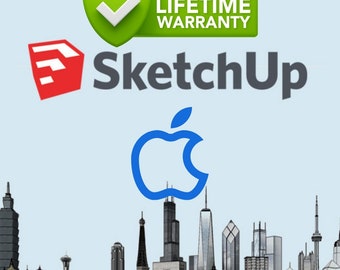SketchUp Pro Lifetime 2023/2022 Mac ~ Logiciel de création de modèles 3D de CAO traditionnelle