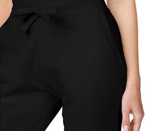 Joggingbroek koraalfleece | Geborduurde loungejoggingbroek