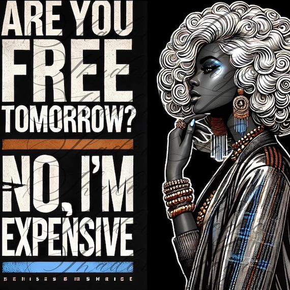 Empowering African American Woman Art: Urban Chic PNG Clipart (Digital Download)