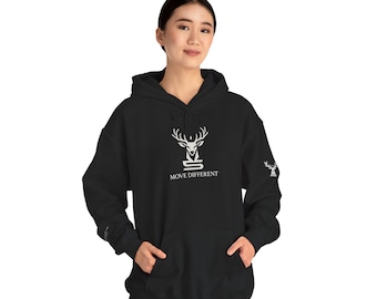 Move Different-hoody | Trui met zwart hert-embleem
