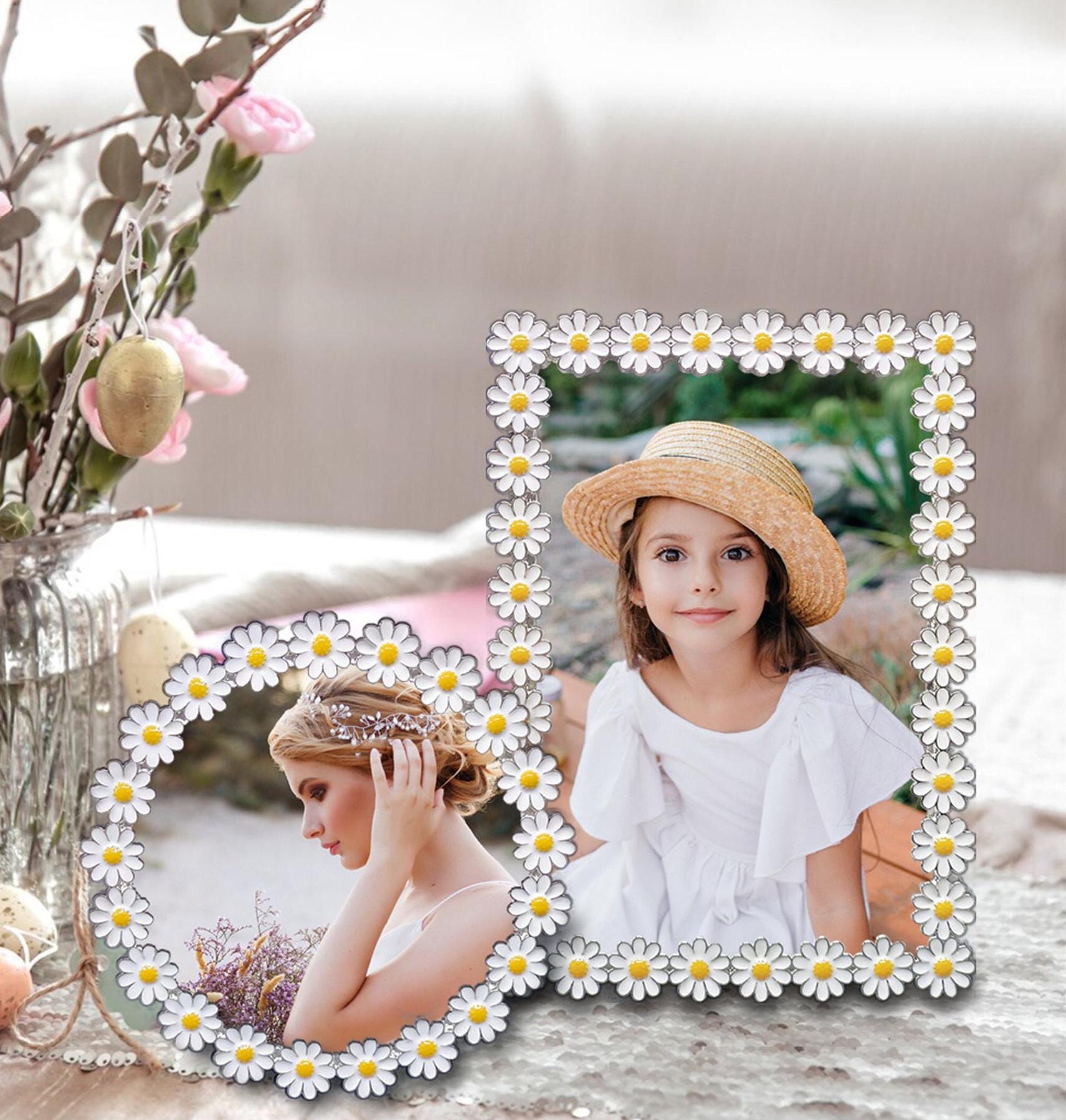 ★daisy★❤️ Flower Daisy Deco Art Picture Frame - Unique Metal Photo