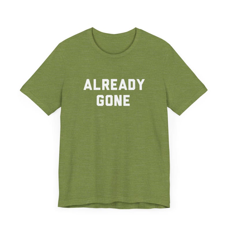 Already Gone Classic Country Rock T-Shirt, Music Fan Gift, 70s, SoCal Rock, Laurel Canyon - Unisex Tee, Shirt, Vintage Band Top, Retro Gift Heather Green