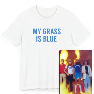 Bluegrass Festival T-Shirt, Southern Rock, My Grass Is Blue Tee, Music Lover Shirt, Unisex Jersey Short Sleeve Tee, Southern Rock Gift