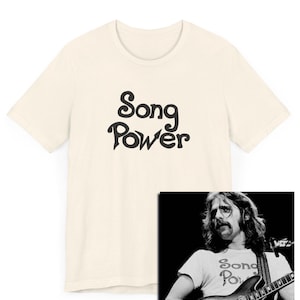 Song Power T-Shirt, 70s Classic Rock Inspired, Songwriter, Musician, California Sound Tee, Unisex Band Shirt, Vintage Music Apparel, Retro