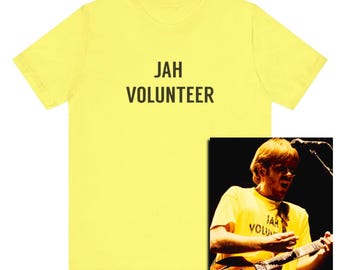 Jah Volunteer Jam Band T-Shirt, Classic Rock 90s Concert Tee Music Unisex Jersey Short Sleeve Tee, On Tour, Music Festival, Jam Band Gift