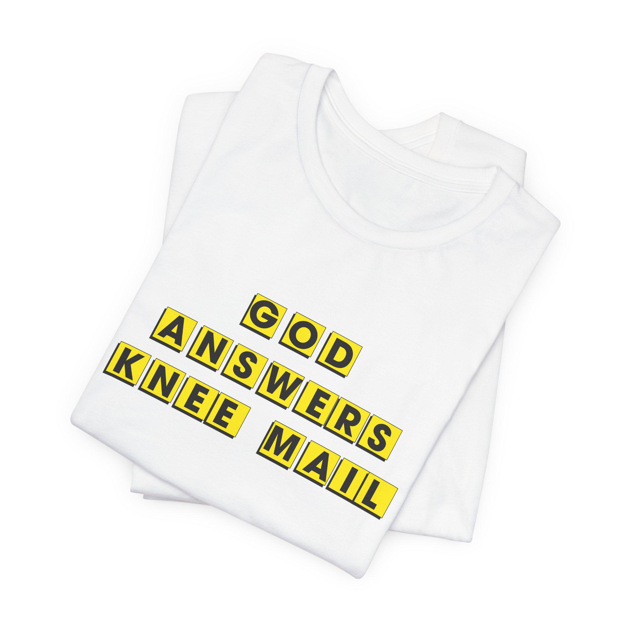 Jesus Answers Knee Mail Kids T Shirt Jesus Answers Knee Mail Kids T Shirt