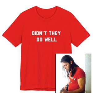 Didn't They Do Well T-Shirt, Classic Rock Gift, 70s Rock and Roll Band, English Rock, Unisex Jersey Tee, The Wall, 70s Music Gift, Music Fan