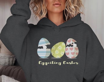 Eggciting Easter Hoodie, Easter Bunny Hoodie , Easter Eggs Hoodie, Happy Easter Hoodie, Easter Hoodie, Bunny Hoodie , Easter Sweatshirt.