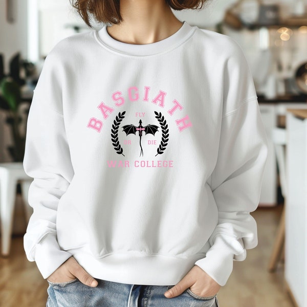 Fourth Wing  Sweatshirt Basgiath War College Sweatshirt Fourth wing Sweater Dragon Rider Sweater Bookish Sweatshirt  Book Lover Gift.