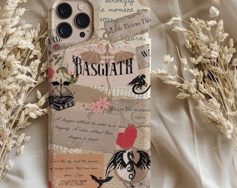 Fourth Wing Phone case Vintage Collage Phone Case  Bookish Phone Case Book Phone Case Unique Phone Case Aesthetic Phone Case Booklover Case