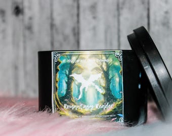Romantasy Reader Themed Soy-Paraffin Blend Wood Wick Candle