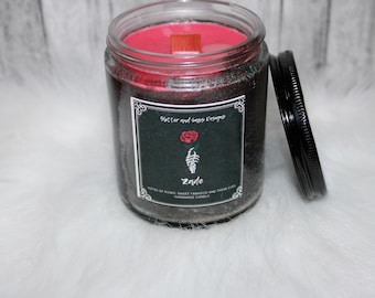 Zade Themed Soy-Paraffin Blend Wood Wick Candle