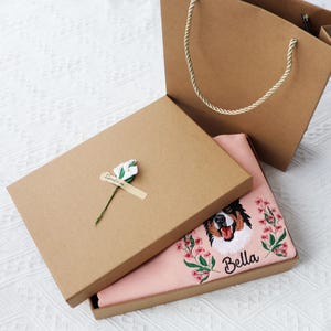 Service d'emballage de boîte-cadeau Emballage en papier kraft respectueux de l'environnement Sac d'emballage de boîte-cadeau