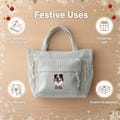 Custom Pet Portrait Canvas Tote Bag: Embroidered Dog Mom Bag,xmas pet lover gift,christmas dag gift,christmas cat gift