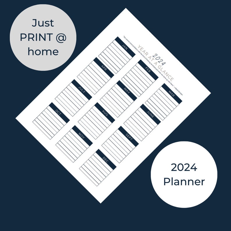 2024 Monday Start Planner With Inspirational Quotes Etsy