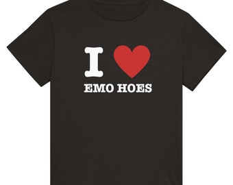 I Love / Heart Emo Hoes | Funny Meme TikTok Heavyweight Cotton Crewneck T-shirt