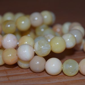 Yellow Opal Bracelets 10mm Shiny