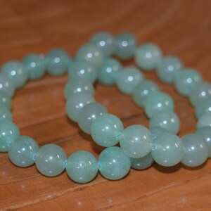 Aventurine Bracelet 10mm, Shiny