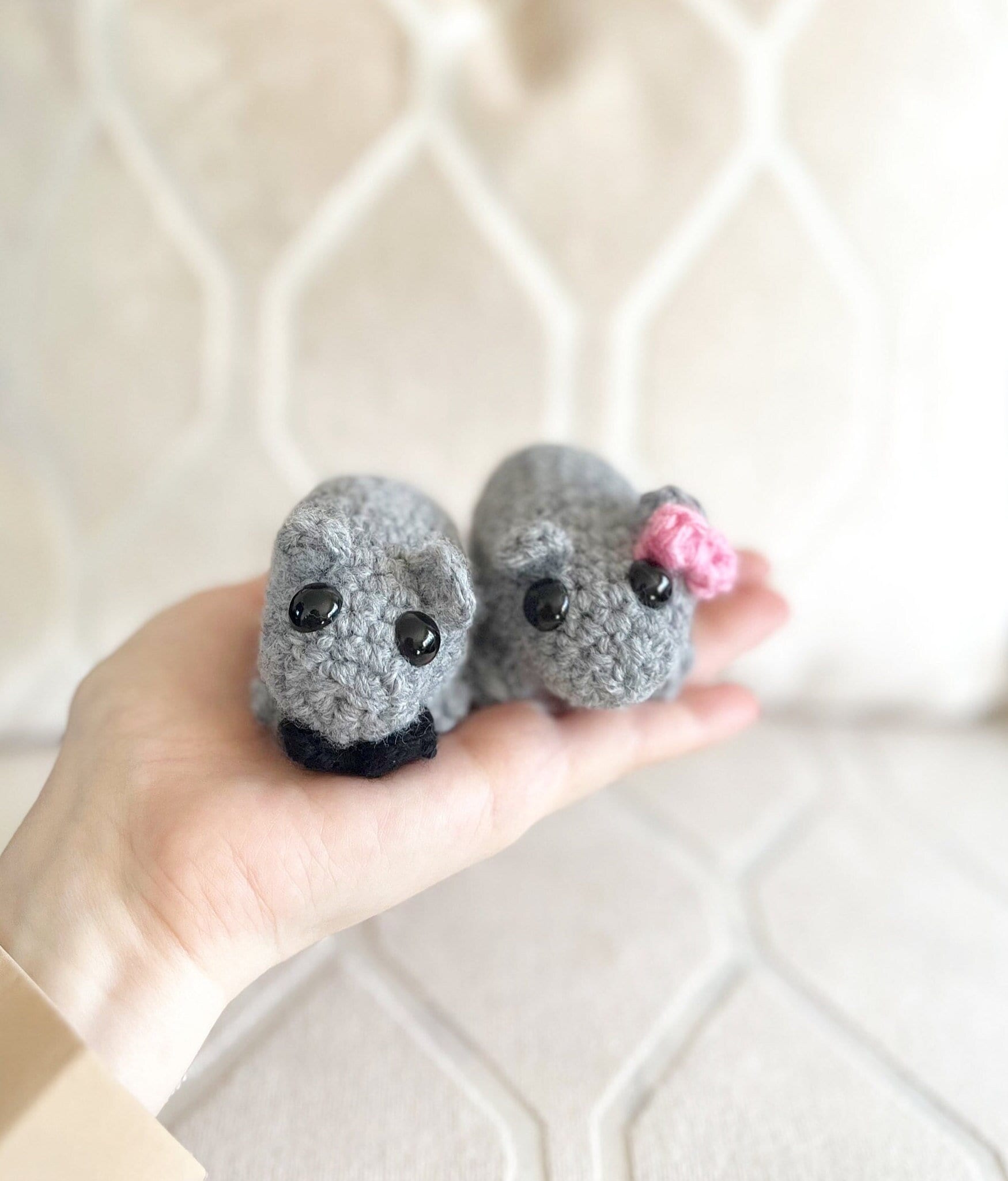 Crochet Newlywed Bowtie Boy and Girl Sad Hamster Meme- TikTok Coquette Hamster, Crochet Hamster Couple, Crochet Sad Hamster, Cute Hamster